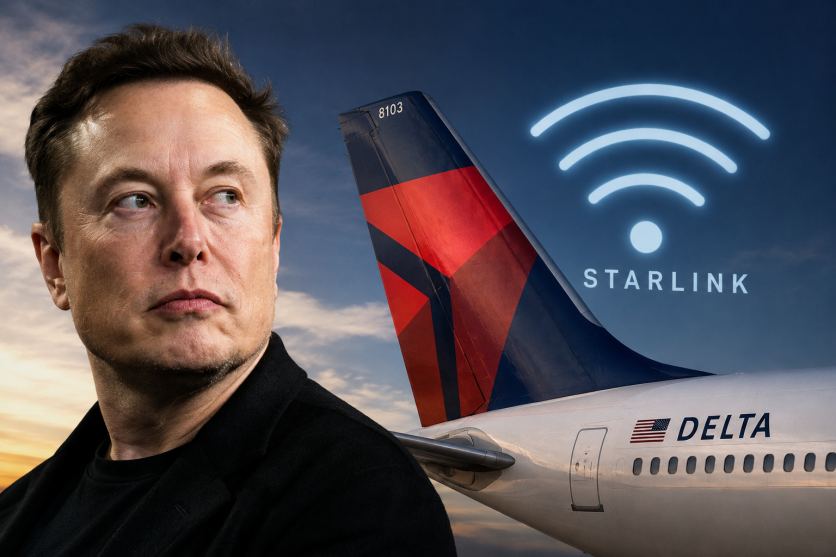 Elon Musk Warns Delta Over Starlink Wi-Fi