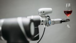 robot with a drink