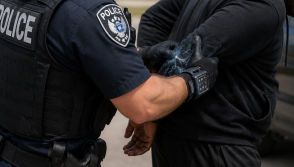 Police using shock gloves