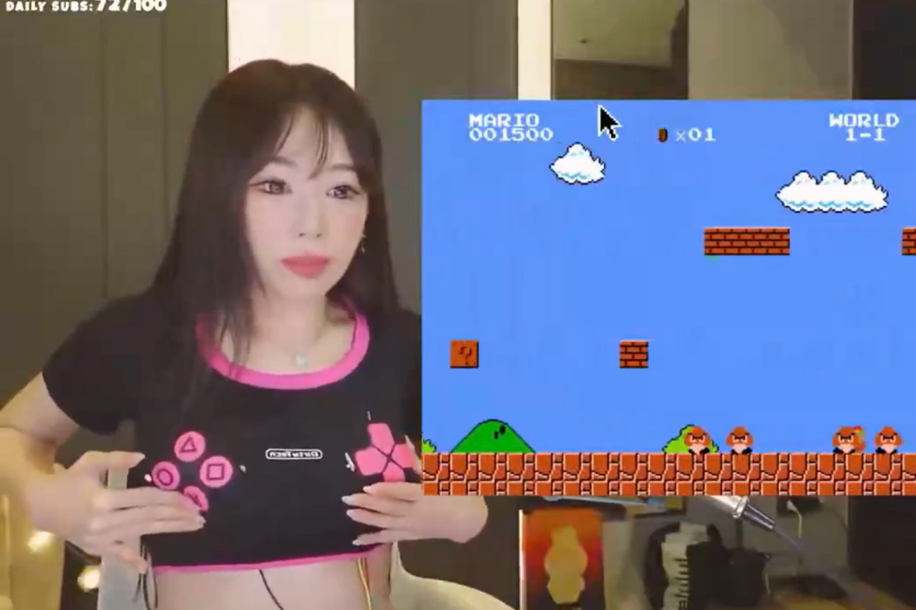 Twitch Streamer Plays Super Mario Bros With Custom Shirt Controller