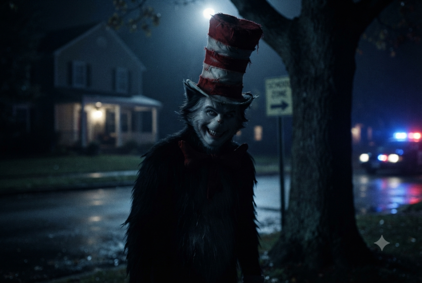 Cat in the Hat AI Trend Police Arrest