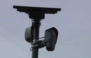 Flock Safety Camera at Retail Store Parking Lot