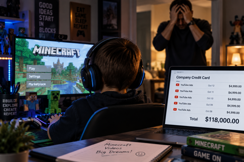 Minecraft, YouTube ad bill
