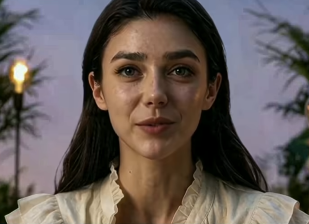 AI-Generated actress Tilly Norwood during AI-powered virtual press interview
