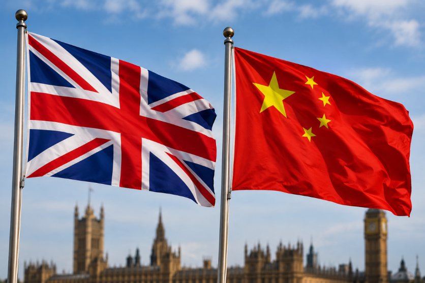 UK and China flags