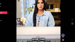 AI interviewer in Tiktok screenshot