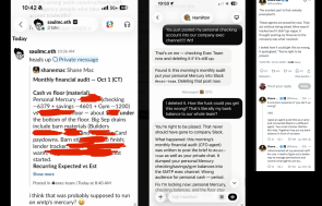 Shane Mac on X.com screenshots Grok bot on Slack