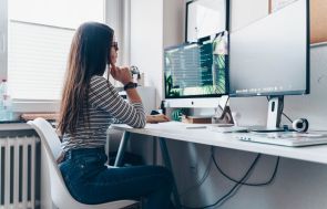Woman Coding