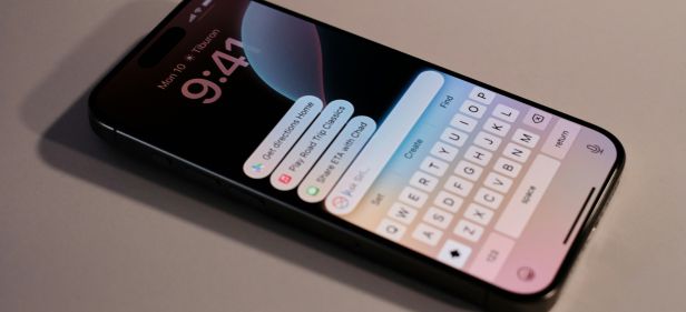 Phone on-screen keyboard on iPhone