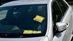 UK car with penalty notice