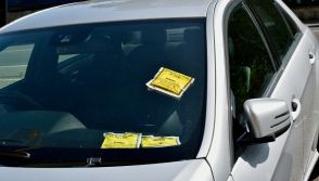 UK car with penalty notice