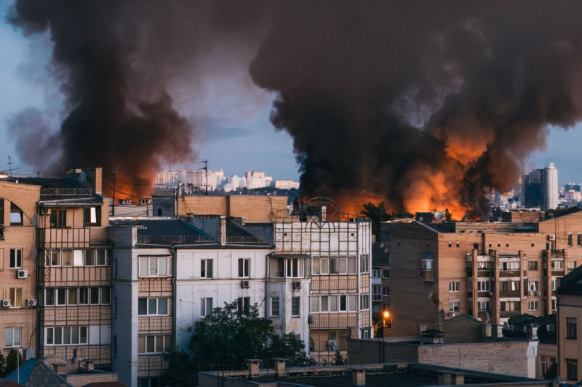 Buildings destroyed Ukraine russia