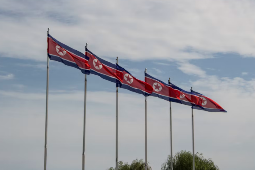 North Korean Flags
