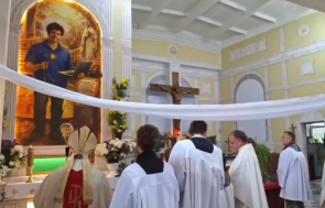 AI-generated saint image of Carlo Acutis blessed in Belarus