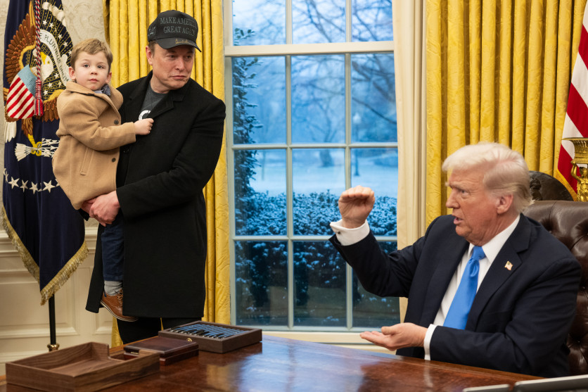 X Æ A-Xii, Elon Musk and Trump