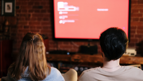 couple watching TV