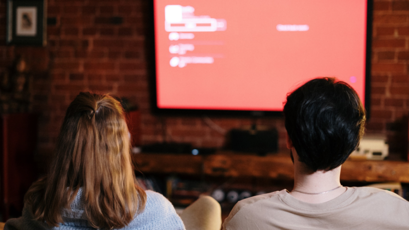 couple watching TV