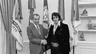 Elvis Presley meeting Richard Nixon