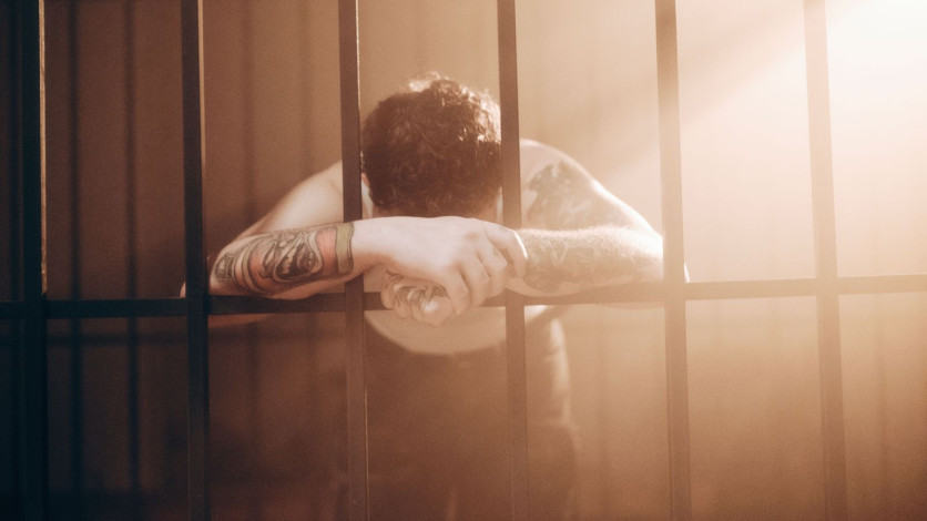 man in prison